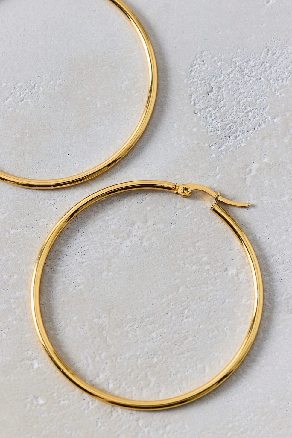 City Girl Waterproof Medium Hoop Earrings - Gold