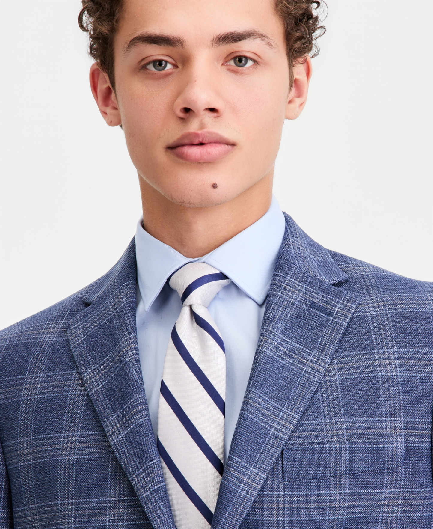 Tommy Hilfiger Men's Modern-Fit Patterned Blazer - Dark Blue Plaid