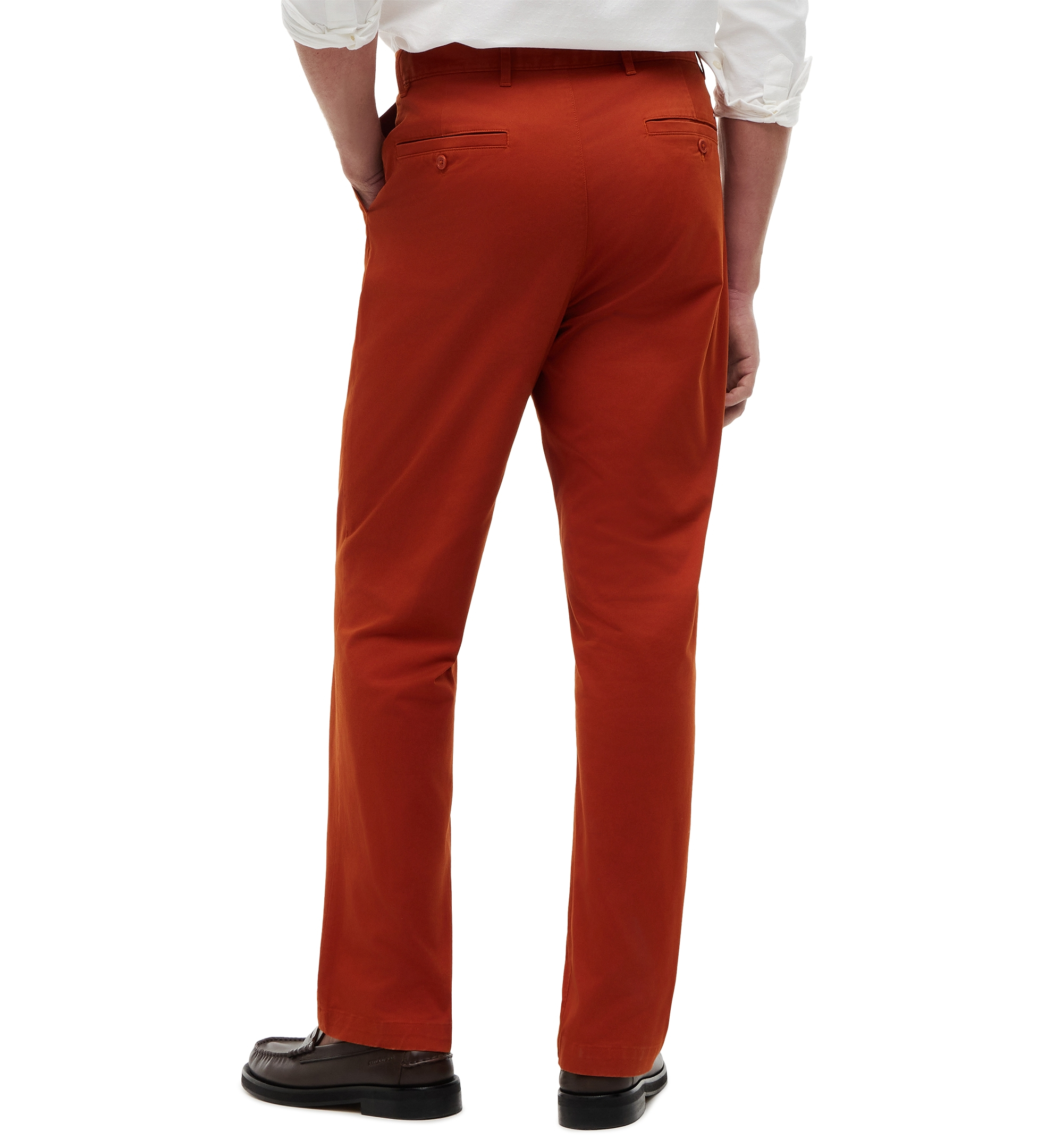 Tommy Hilfiger Men's Regular-Straight Fit Stretch Chino Pants - Rusty Ochre