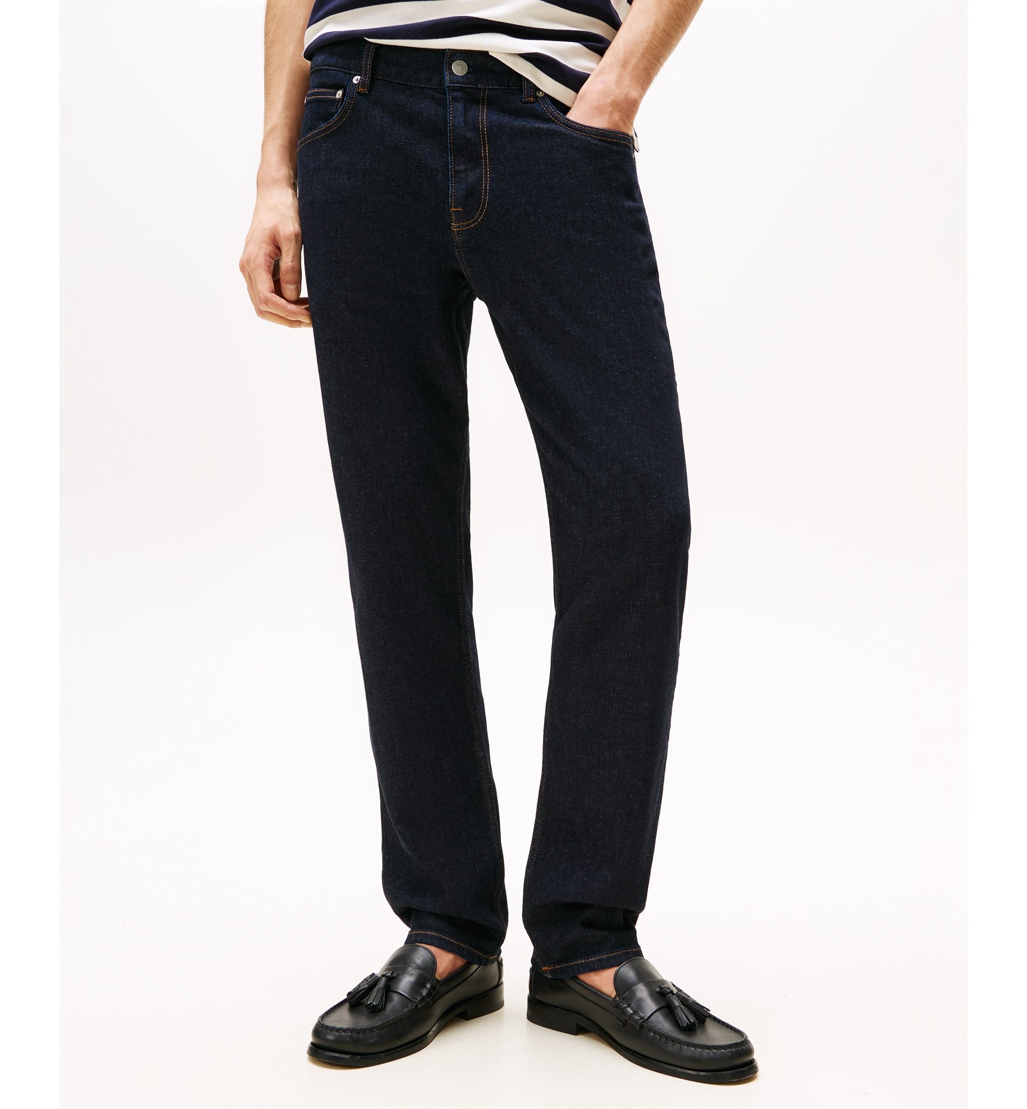 Tommy Hilfiger Men's Denton Straight-Fit Jeans - Rinse