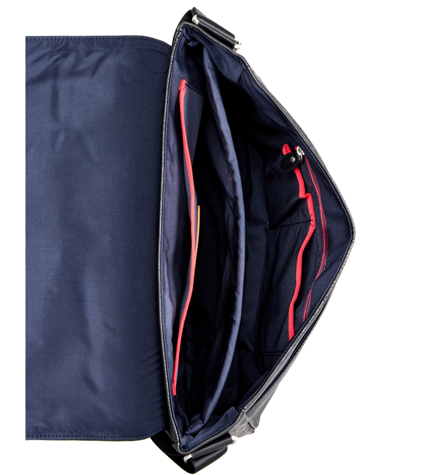 Tommy Hilfiger Men's Pebble Faux-Leather Leo Messenger Bag - Black