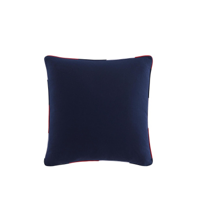 Tommy Hilfiger Flag Seersucker Square Pillow, 20" X 20" - Blue/Red/White