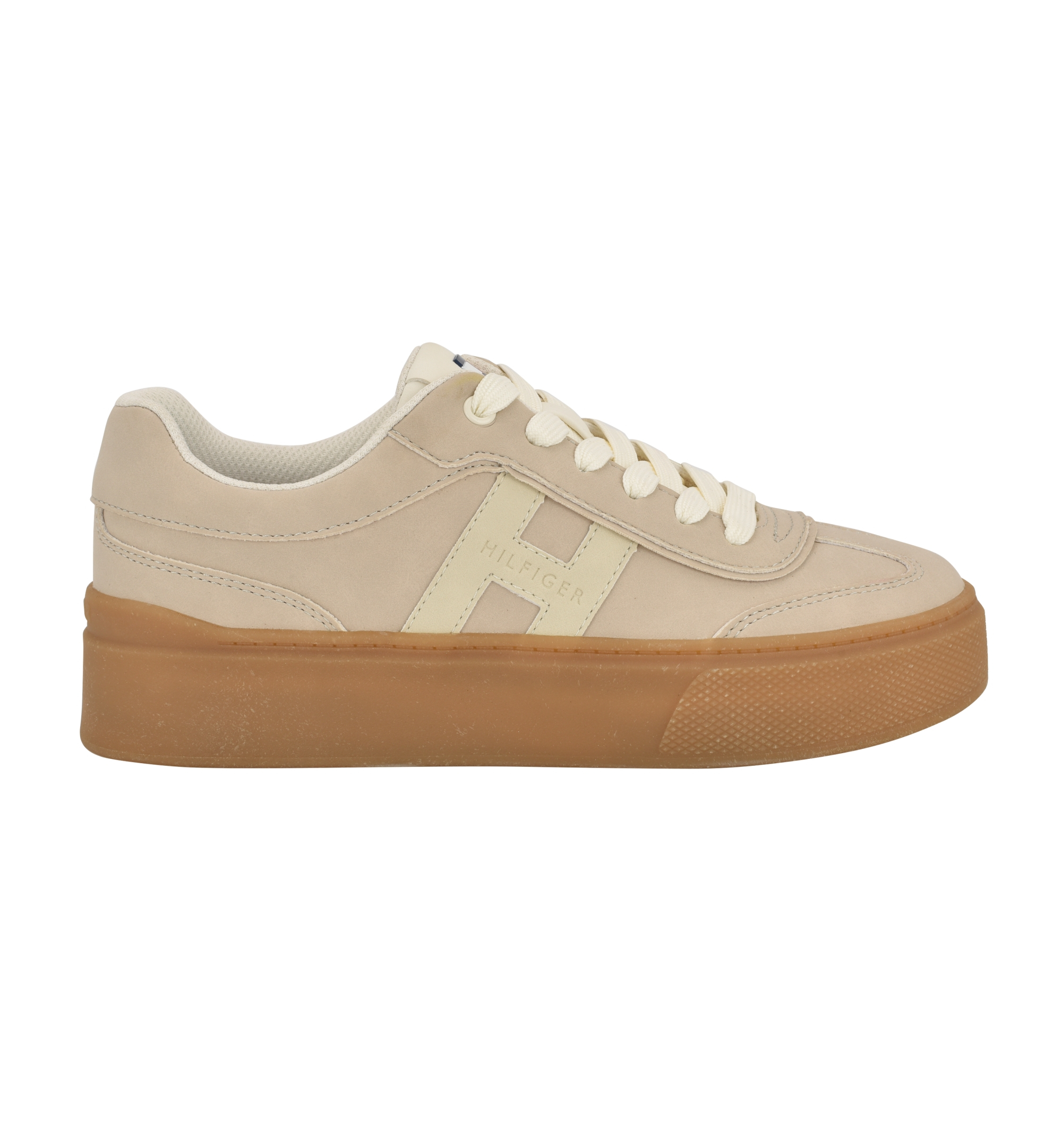Tommy Hilfiger Women's Celmi Lace-Up Fashion Sneakers - Light Natural