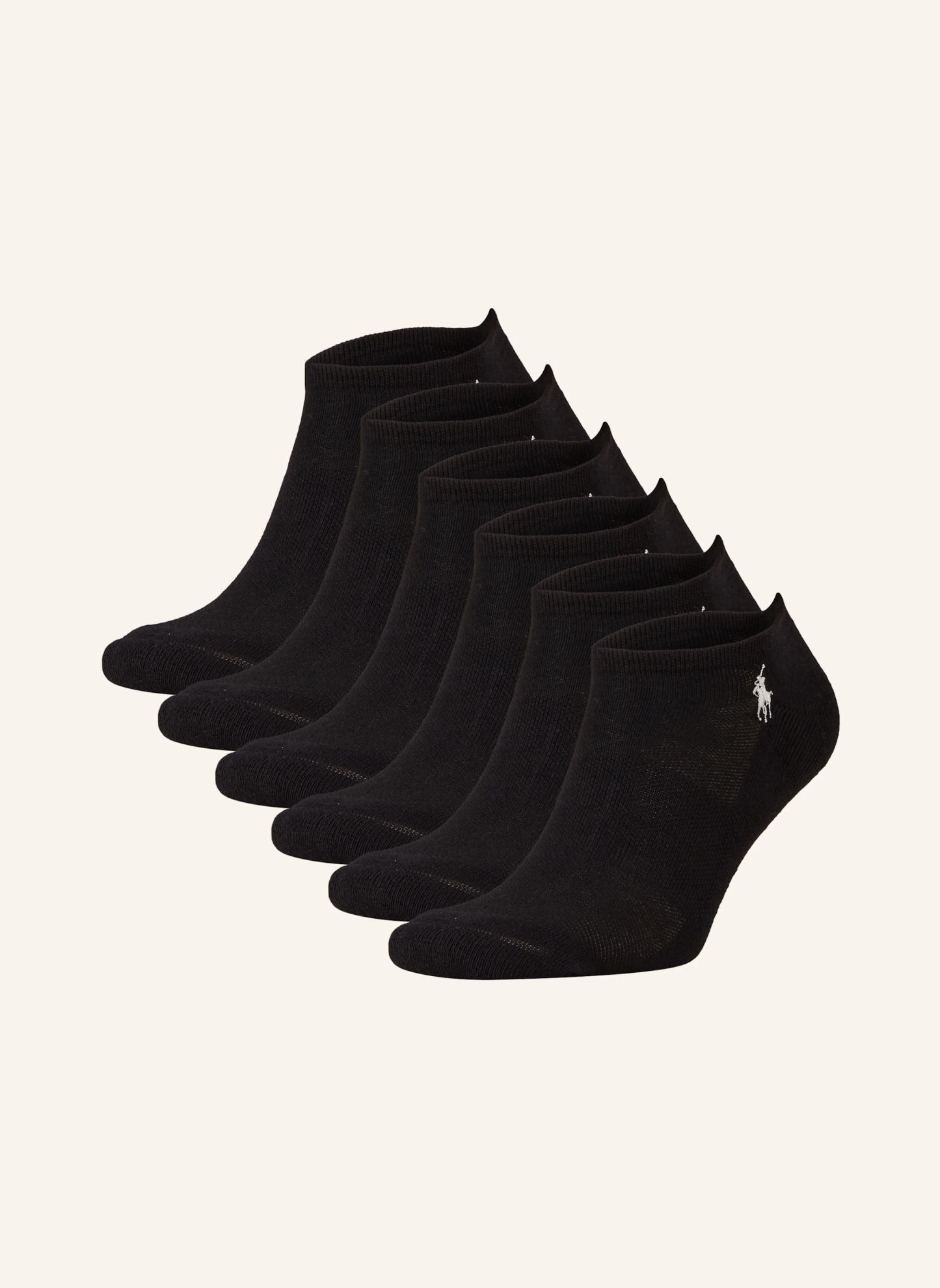 POLO RALPH LAUREN 6er-Pack Sneakersocken – 002 BLACK