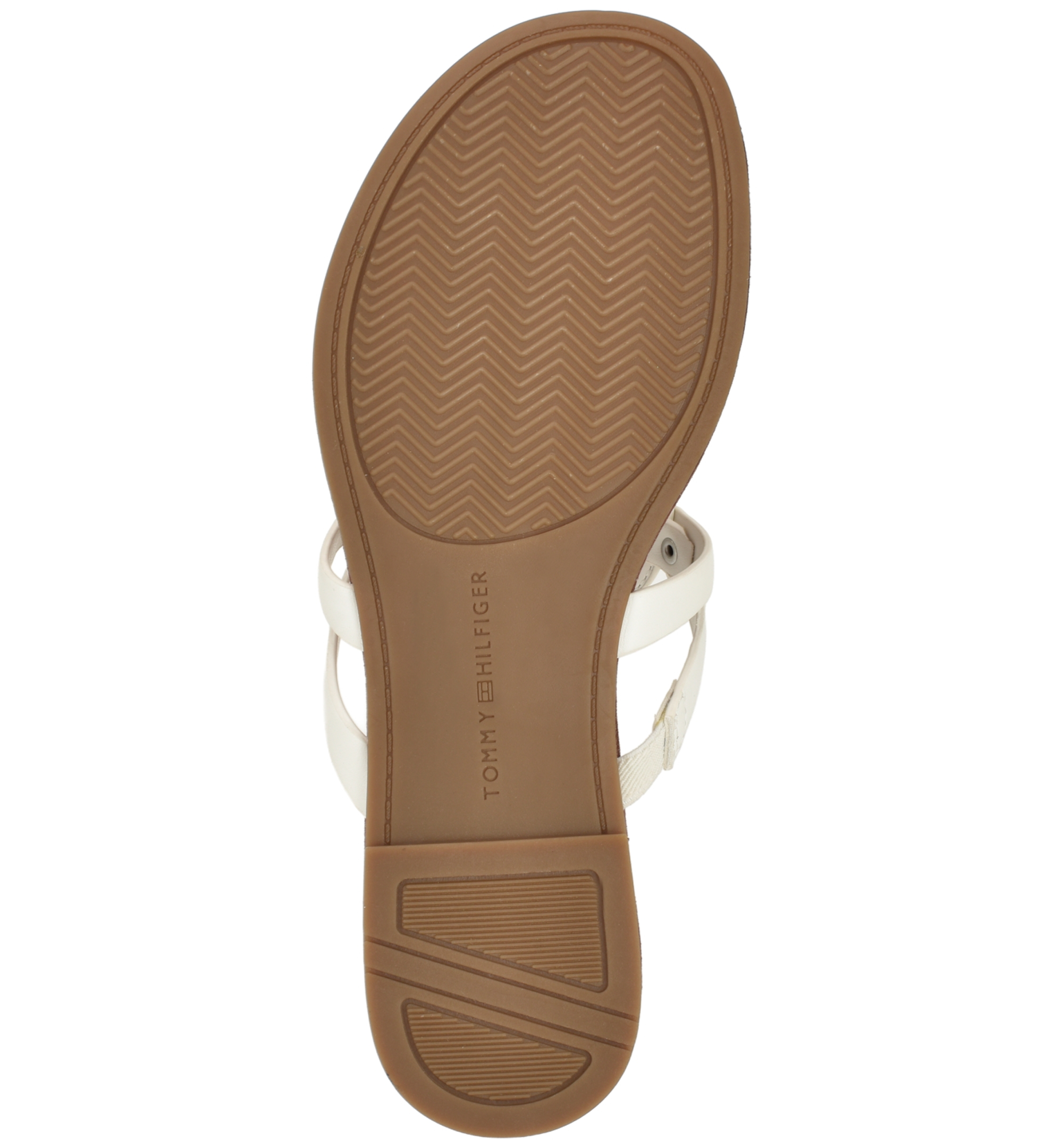 Tommy Hilfiger Women's Lerriz Logo Flat Thong Slide Sandals - White