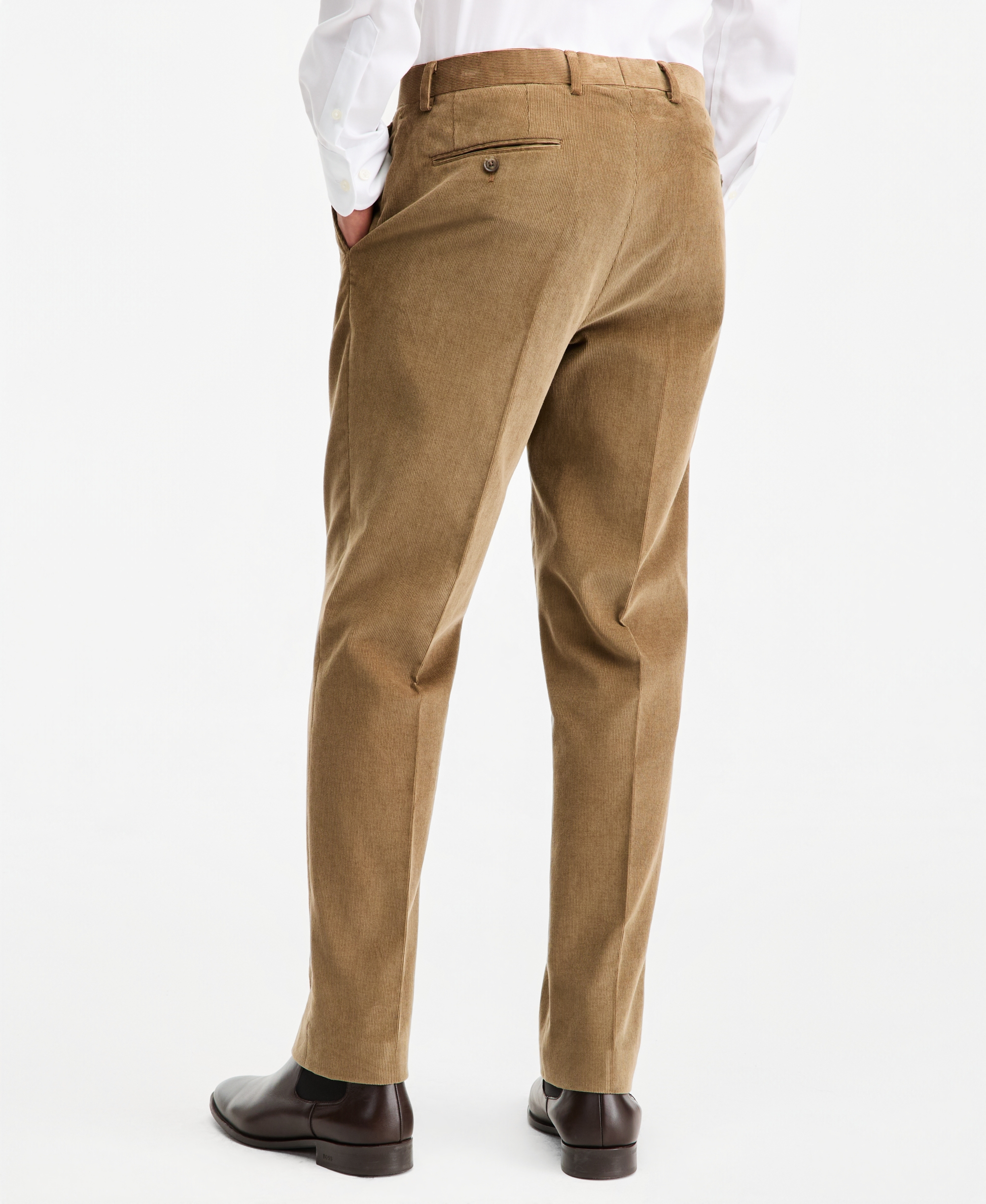 Tommy Hilfiger Men's Modern-Fit Solid Corduroy Pants - Taupe