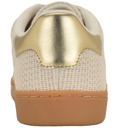 Tommy Hilfiger Women's Maisie Low Profile Lace-Up Sneakers - Gold/Beige