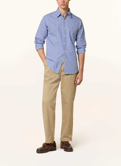POLO RALPH LAUREN Hemd Custom Fit – WEISS / BLAU