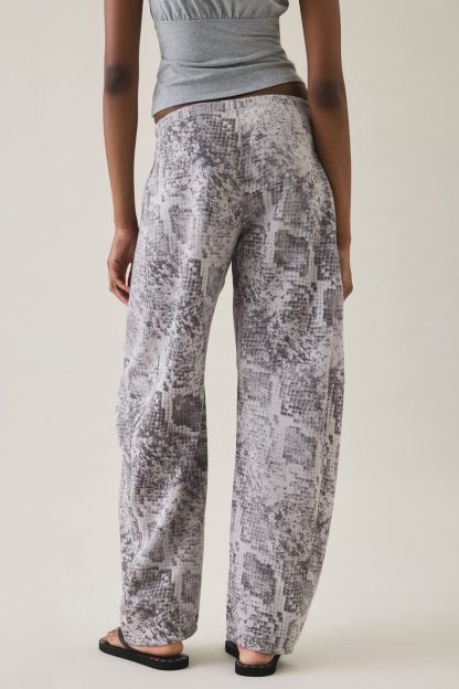 Out From Under Essential Barrel Leg 2.0 Sweatpants - Snakeskin
