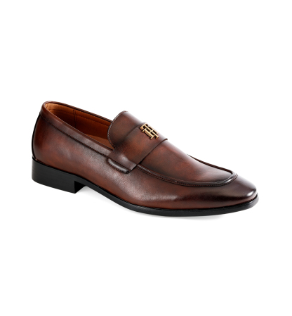 Tommy Hilfiger Men's Sawlin Logo Embellished Dress Loafers - Dark Brown