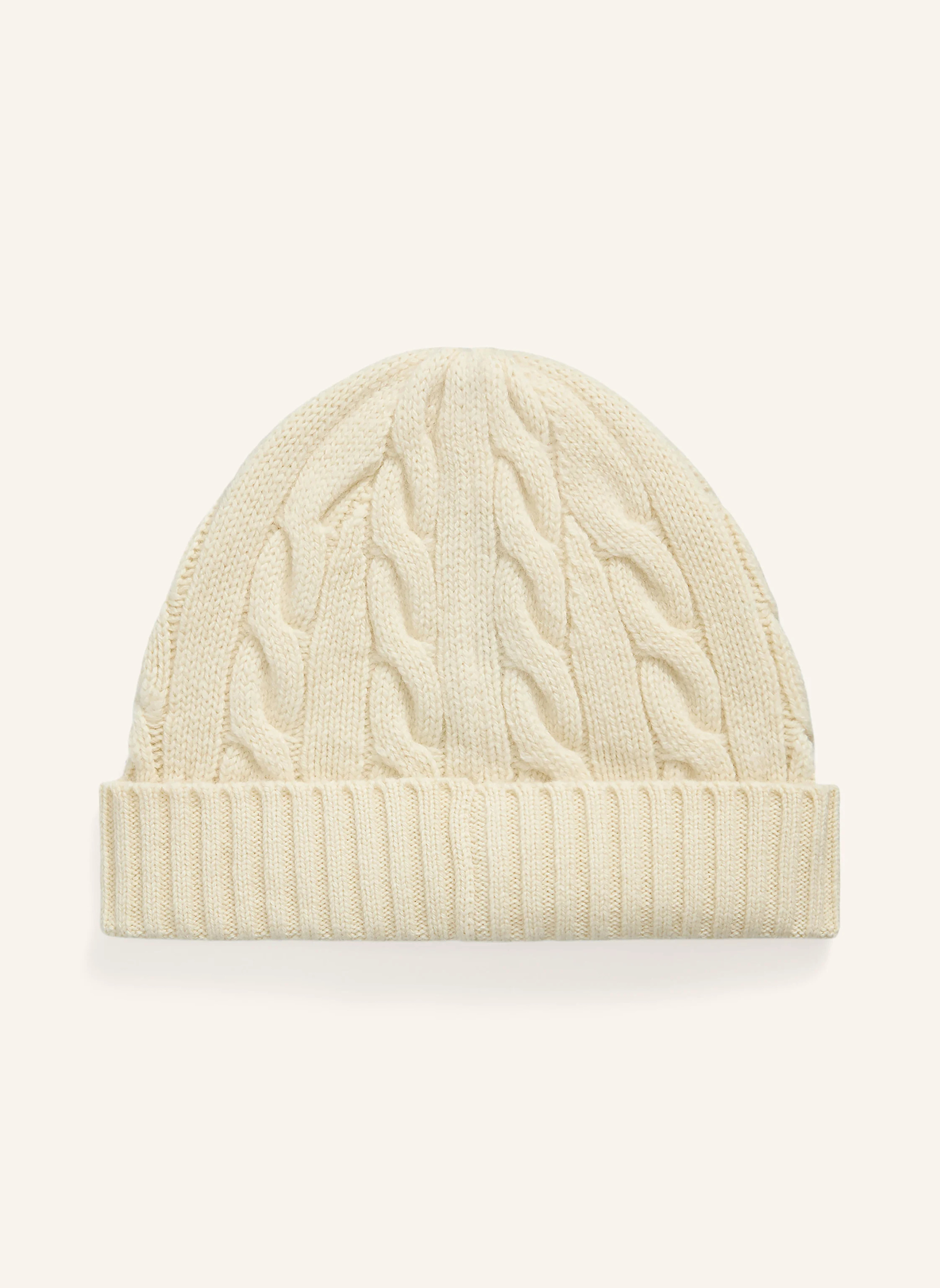 POLO RALPH LAUREN Mütze – ECRU / DUNKELBLAU