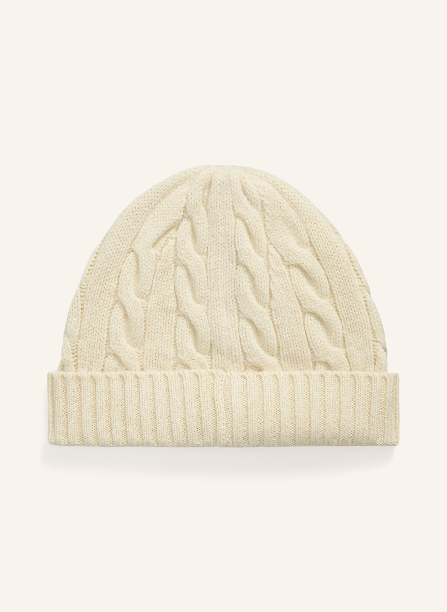 POLO RALPH LAUREN Mütze – ECRU / DUNKELBLAU