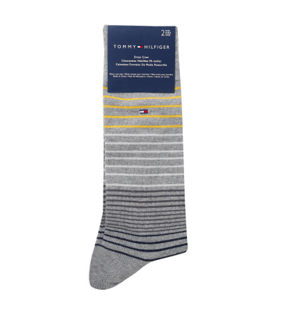 Tommy Hilfiger Men's Dress Crew Socks, 2-Pack - Gray/Black