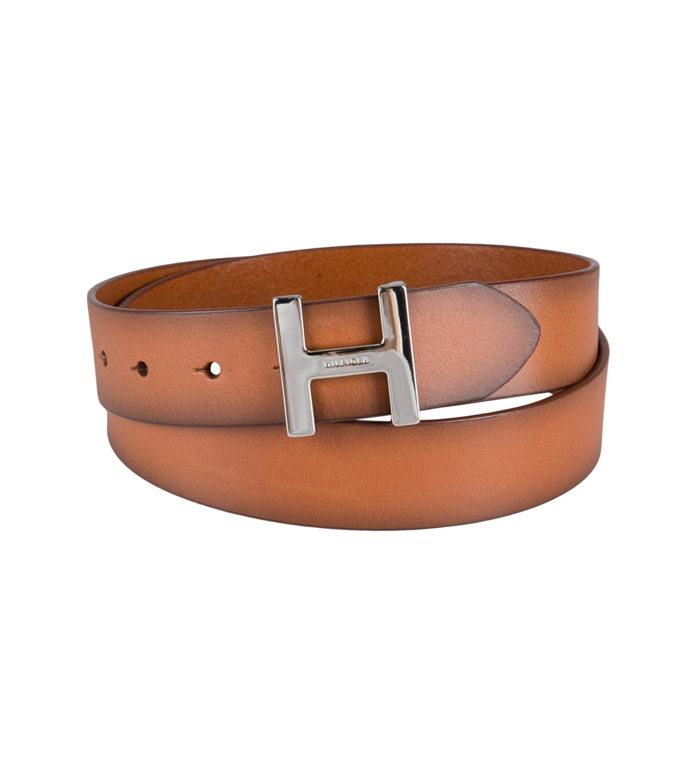 Tommy Hilfiger Women's H Monogram Buckle Belt - Tan