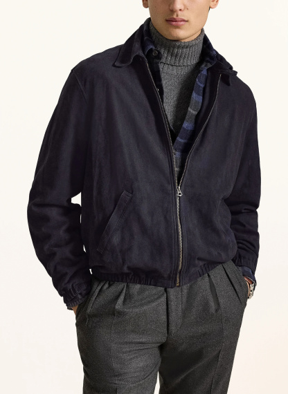 POLO RALPH LAUREN Lederjacke – DUNKELBLAU