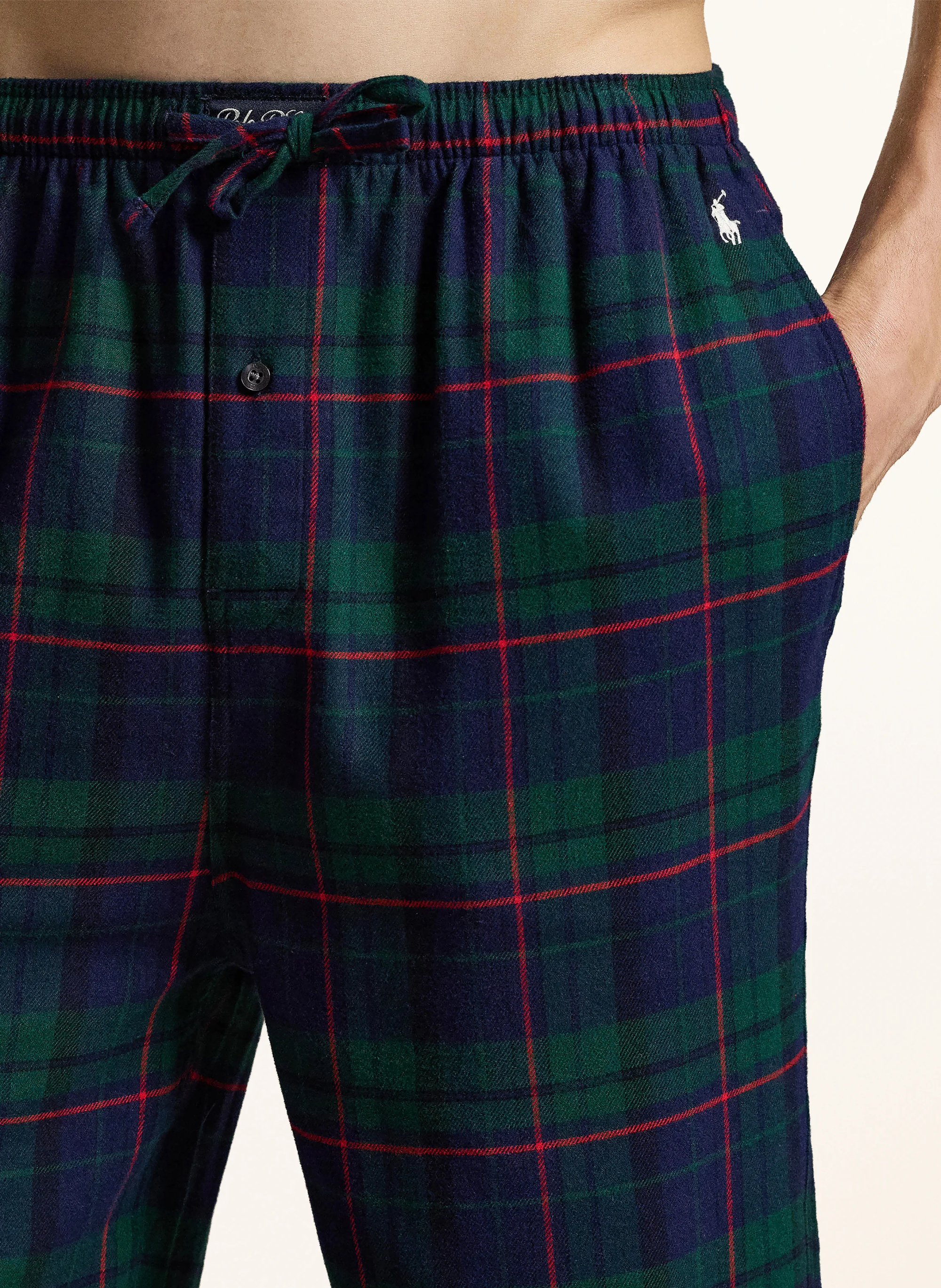 POLO RALPH LAUREN Schlafanzug aus Flanell – DUNKELBLAU