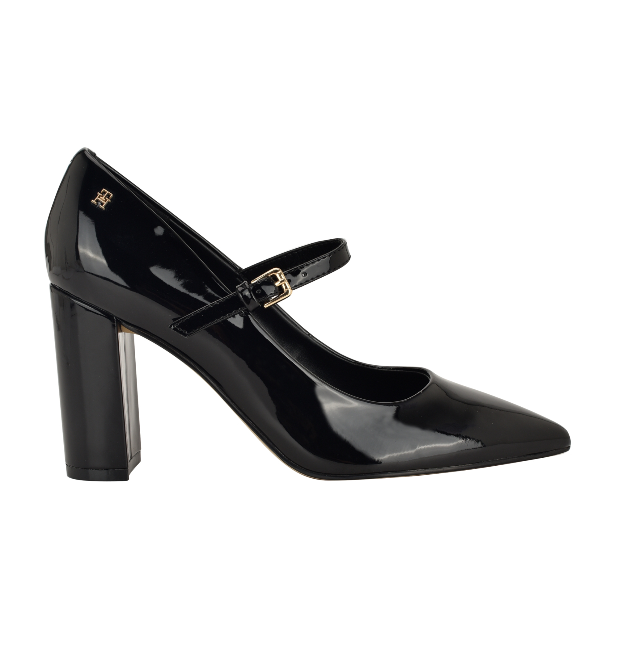 Tommy Hilfiger Women's Aveniz Mary Jane Block Heel Pump - Black