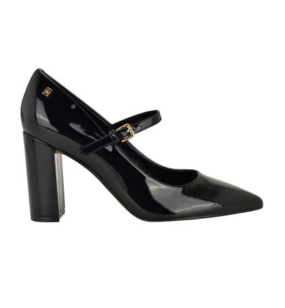 Tommy Hilfiger Women's Aveniz Mary Jane Block Heel Pump - Black
