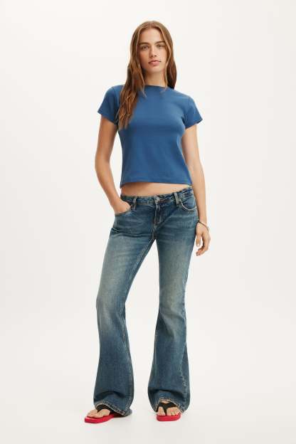 90S Baby Tee, MOONLIGHT INDIGO - example image 1
