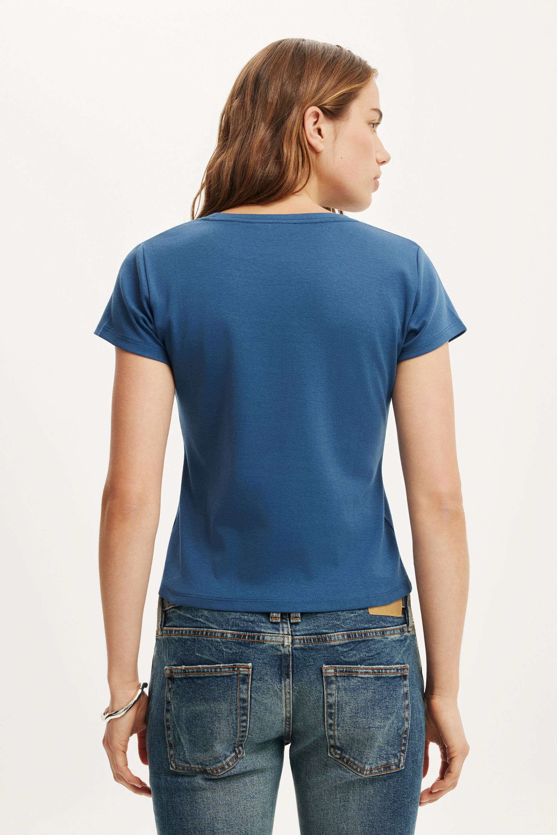90S Baby Tee, MOONLIGHT INDIGO - example image 3