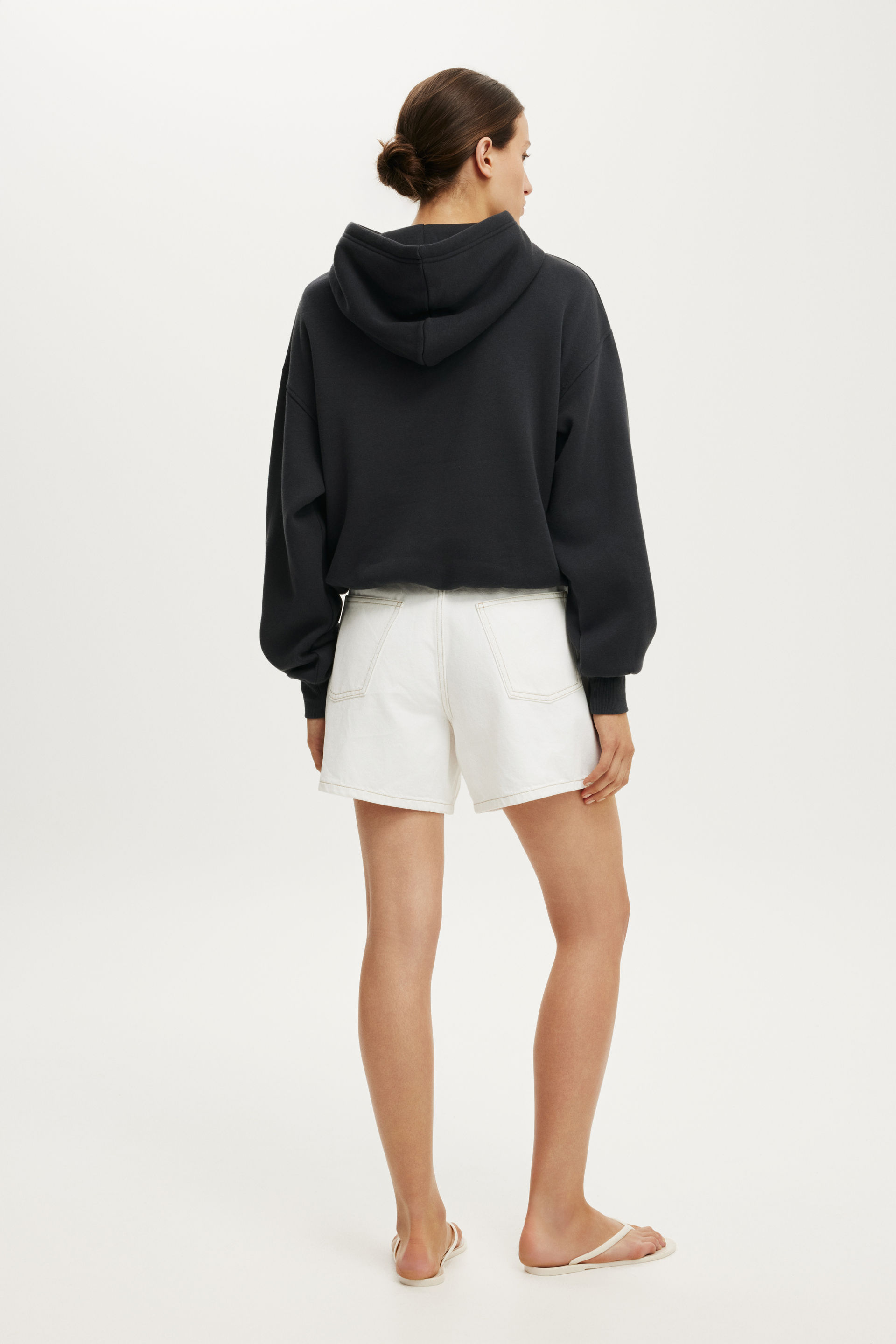 High 90 S Denim Short, VINTAGE WHITE - example image 4