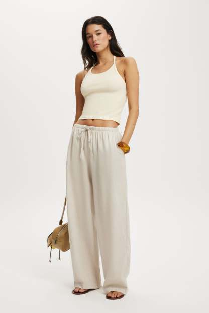 Haven Wide Leg Pant, NATURAL - example image 1