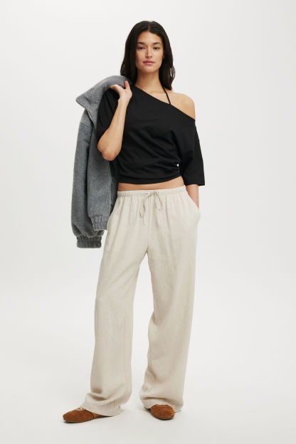 Haven Wide Leg Pant, NATURAL - example image 5