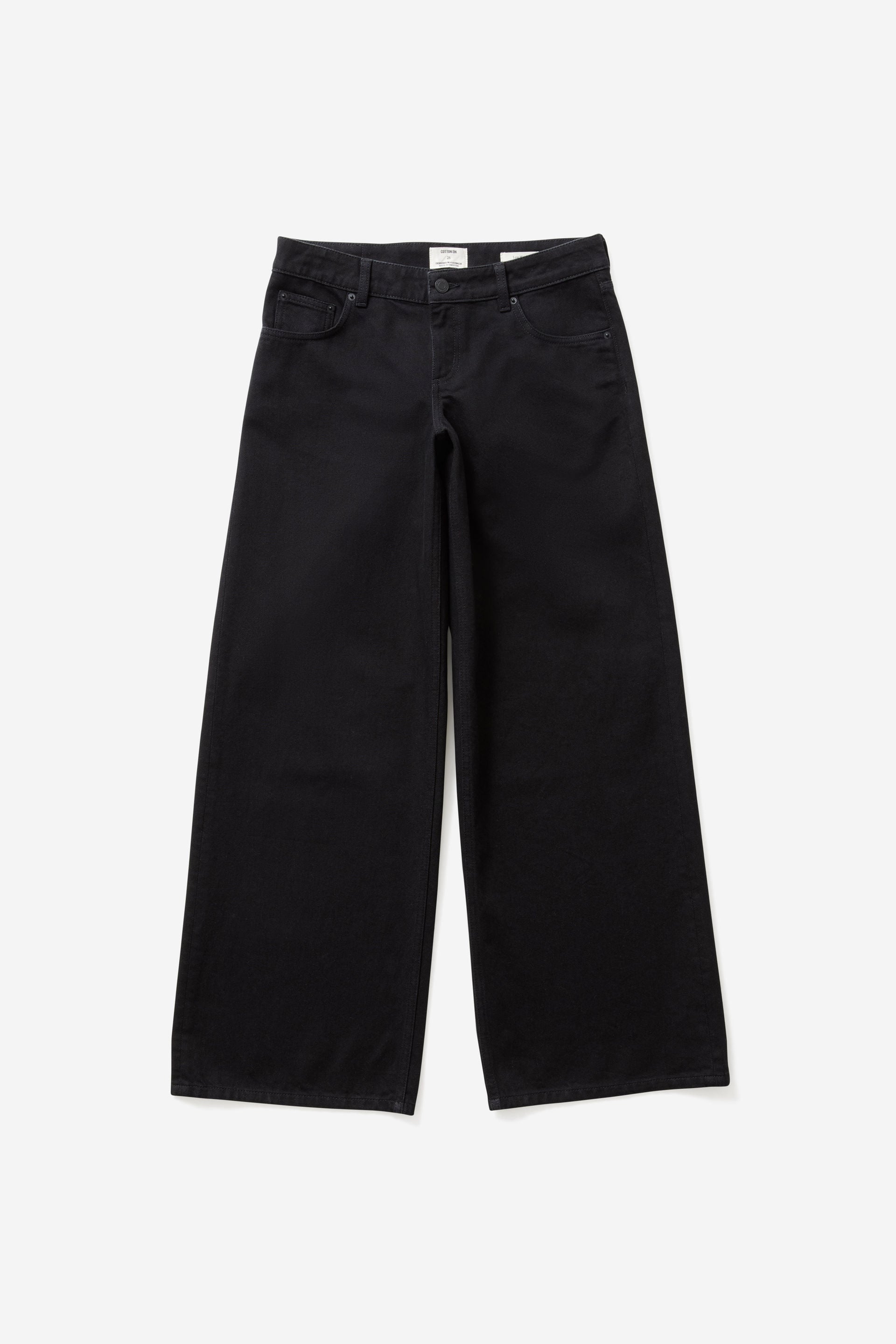 Low Rise Wide Jean, AQUARIUS BLACK - example image 2
