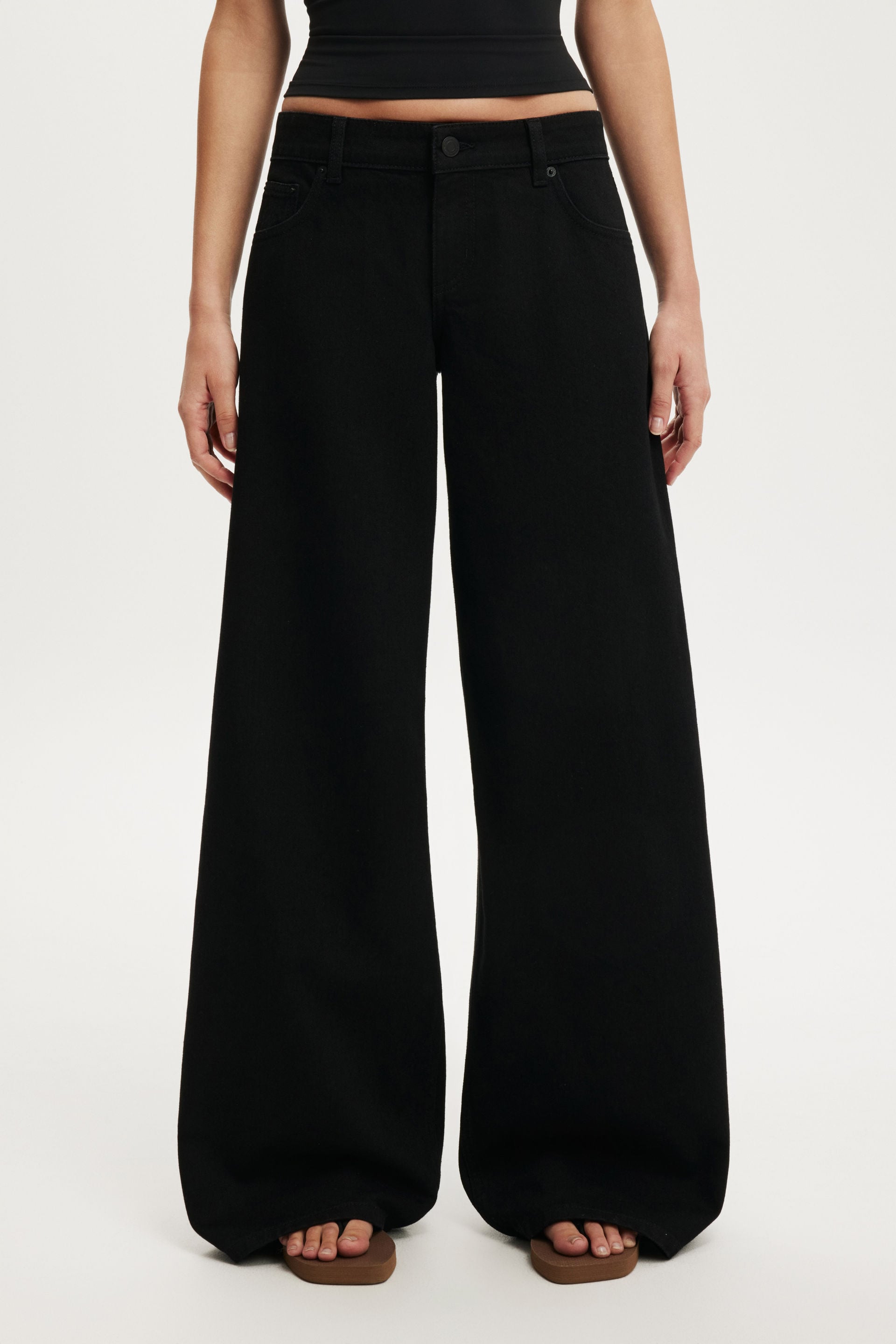 Low Rise Wide Jean, AQUARIUS BLACK - example image 4