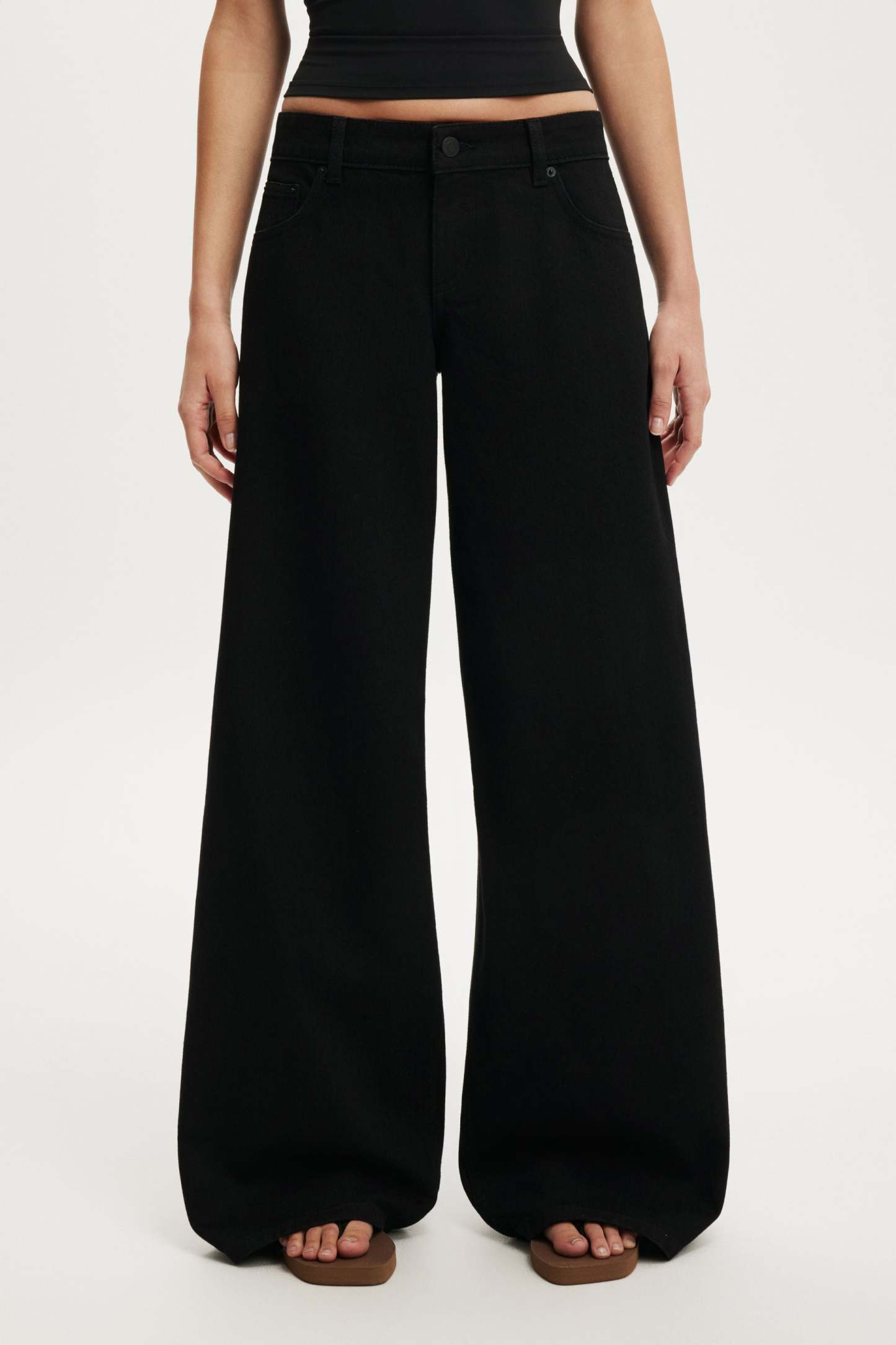 Low Rise Wide Jean, AQUARIUS BLACK - example image 4