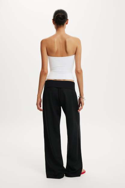 Haven Fold Over Pant, BLACK - example image 2