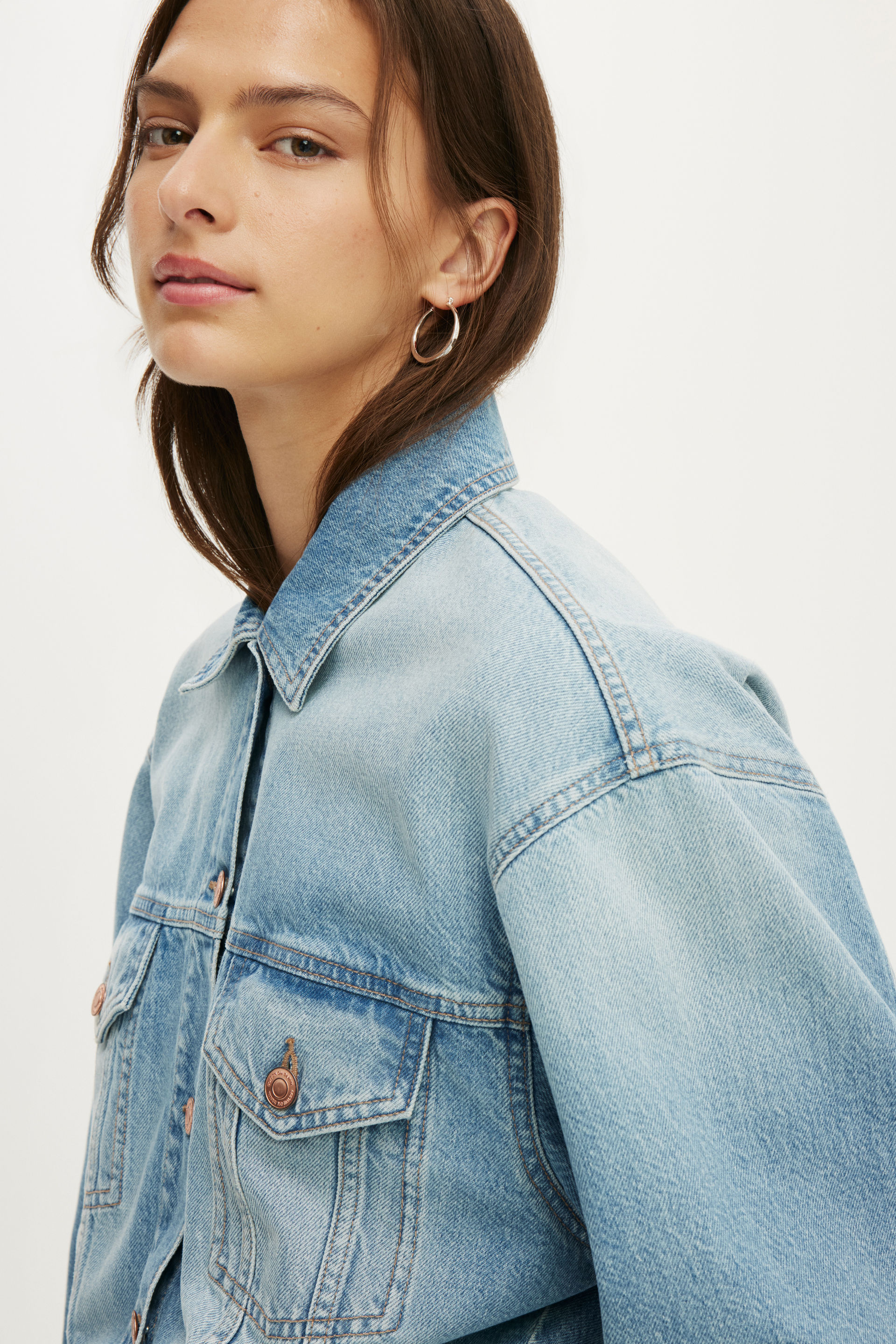 Billie Denim Jacket, PALMSIDE BLUE - example image 2