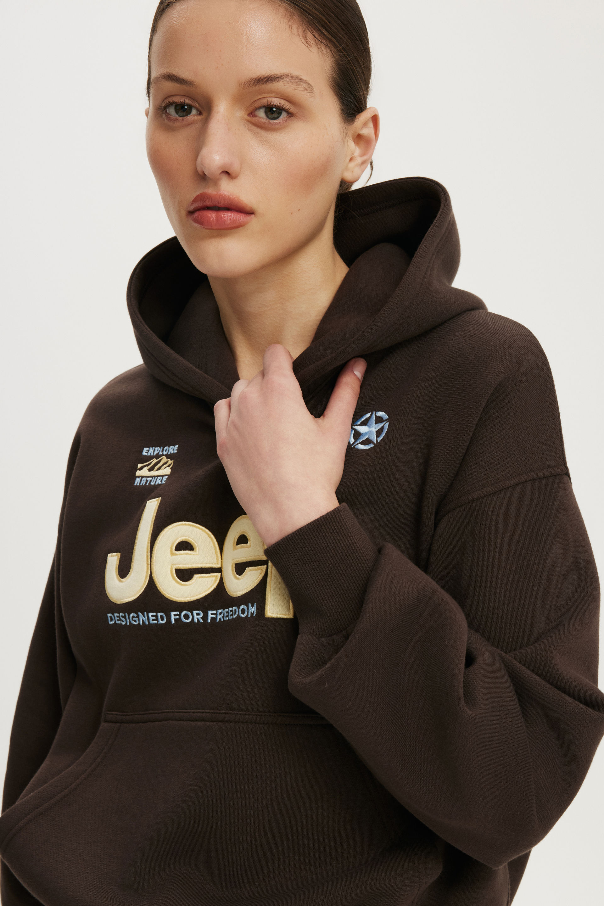 Jeep Boxy Graphic Hoodie, LCN JEP DARK OAK/JEEP - example image 3