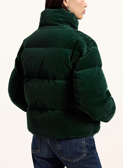 POLO RALPH LAUREN Daunenjacke aus Cord – DUNKELGRÜN