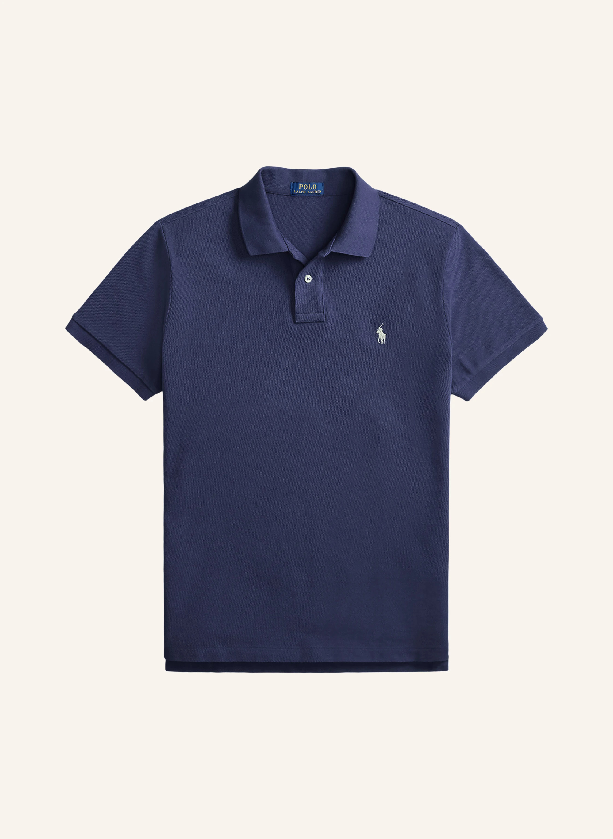 POLO RALPH LAUREN Piqué-Poloshirt Custom Slim Fit – DUNKELBLAU