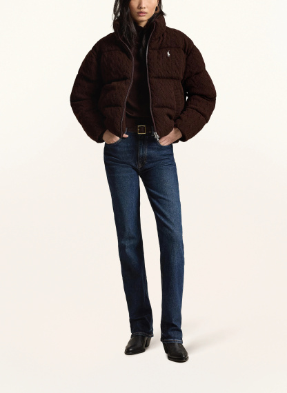 POLO RALPH LAUREN Steppjacke – DUNKELBRAUN / ECRU