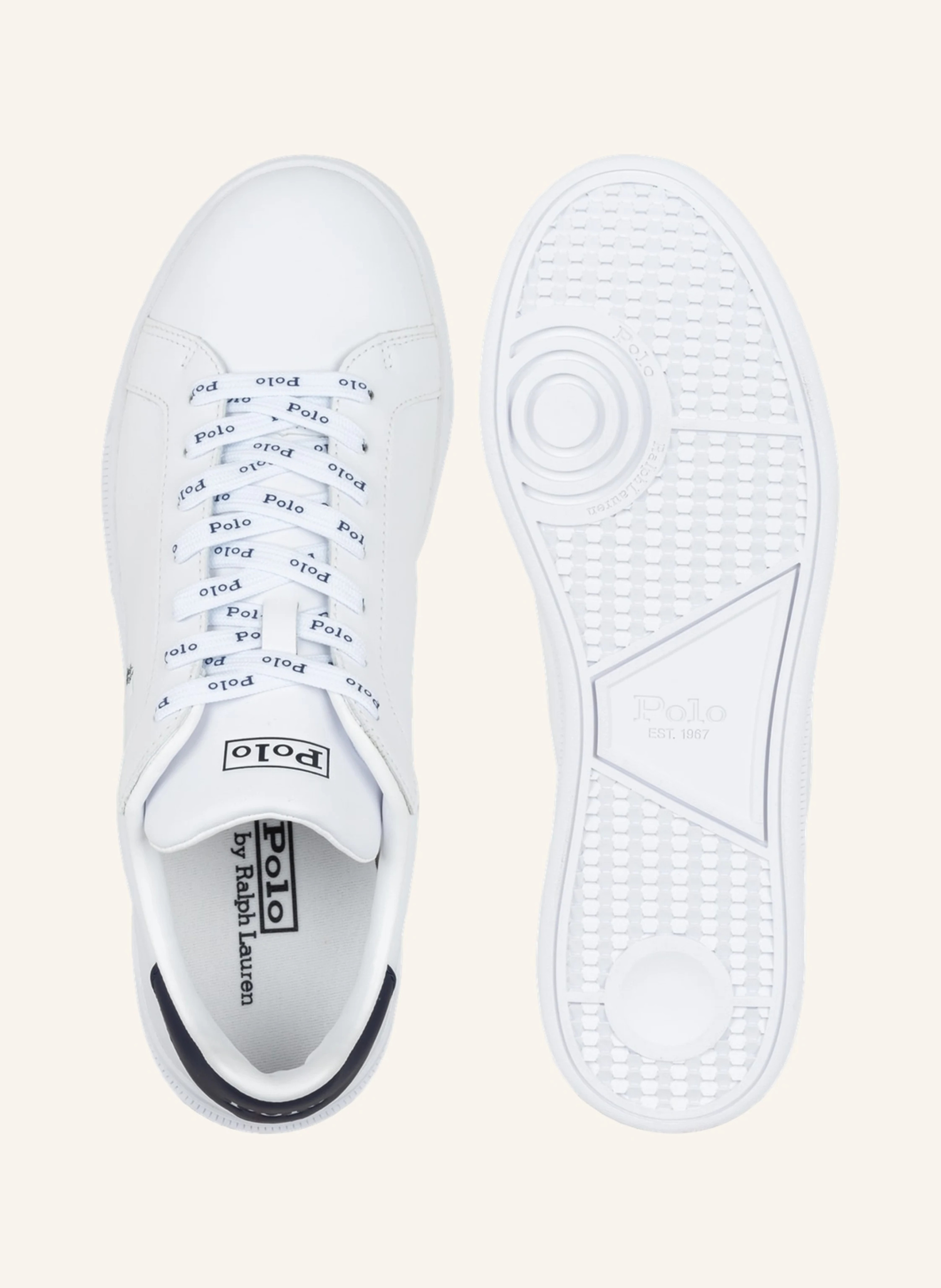 POLO RALPH LAUREN Sneaker – WEISS / DUNKELBLAU