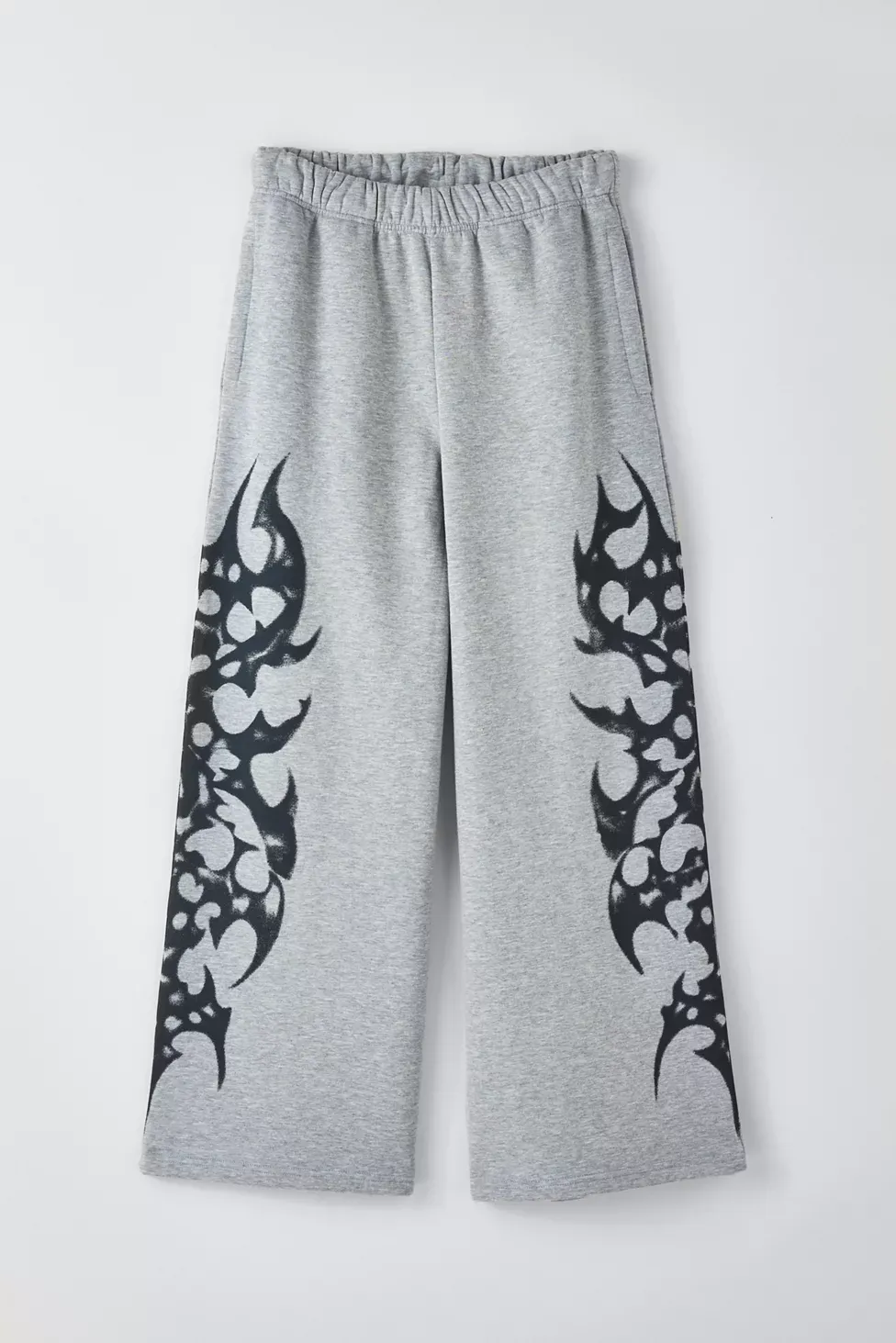 UO Cyber Graphic Baggy Sweatpants - Grey