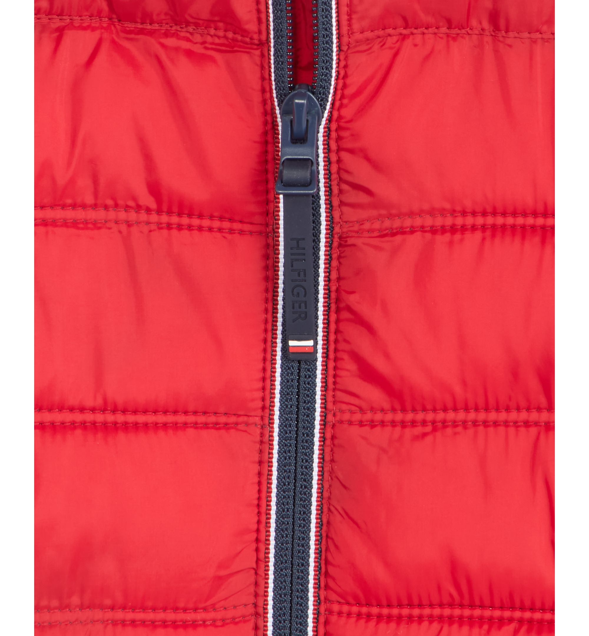 Tommy Hilfiger Men's Unhooded Packable Jacket - Red