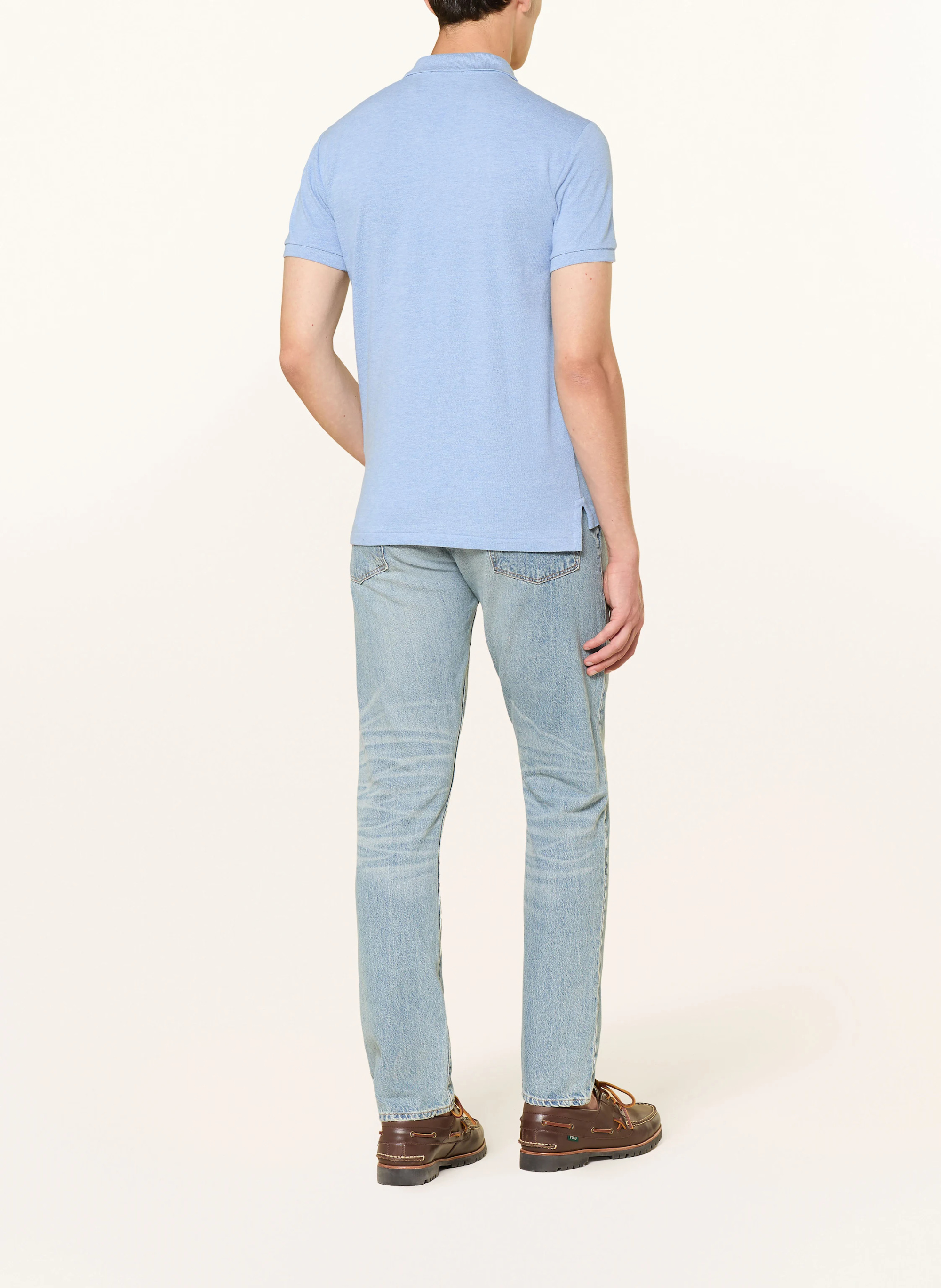 POLO RALPH LAUREN Piqué-Poloshirt Slim Fit – HELLBLAU