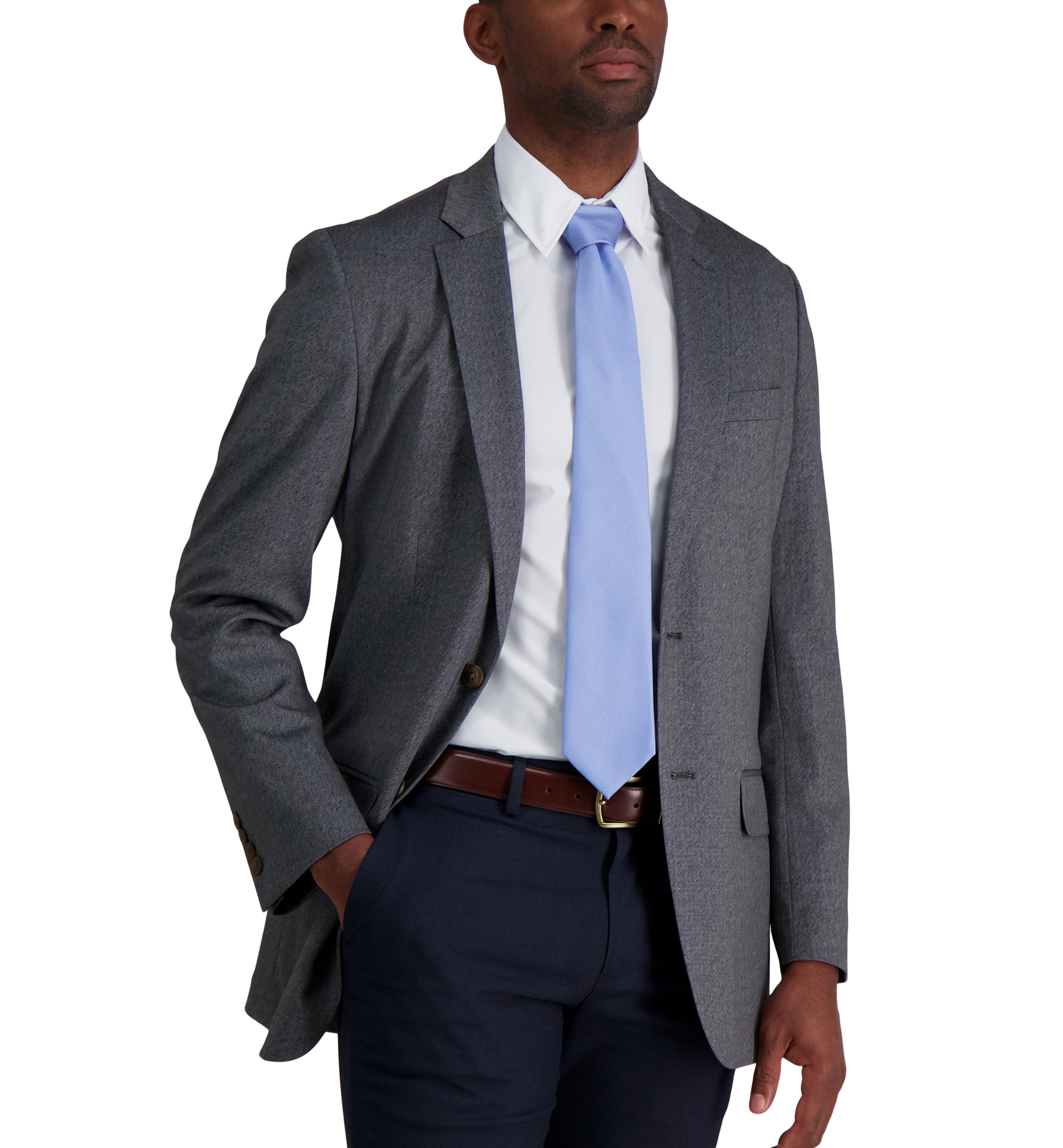 Tommy Hilfiger Men's Rope Solid Classic Tie - Light Blue