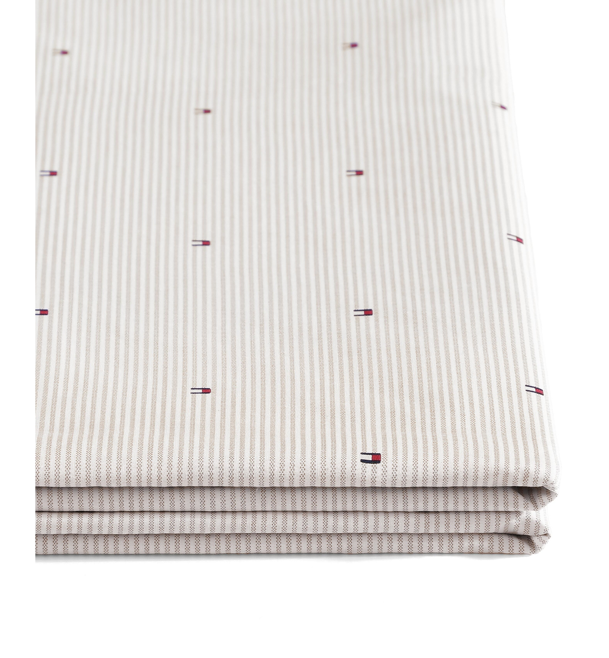 Tommy Hilfiger Ithaca Flag Stripe Cotton Percale Sheet Set - Medium Bei