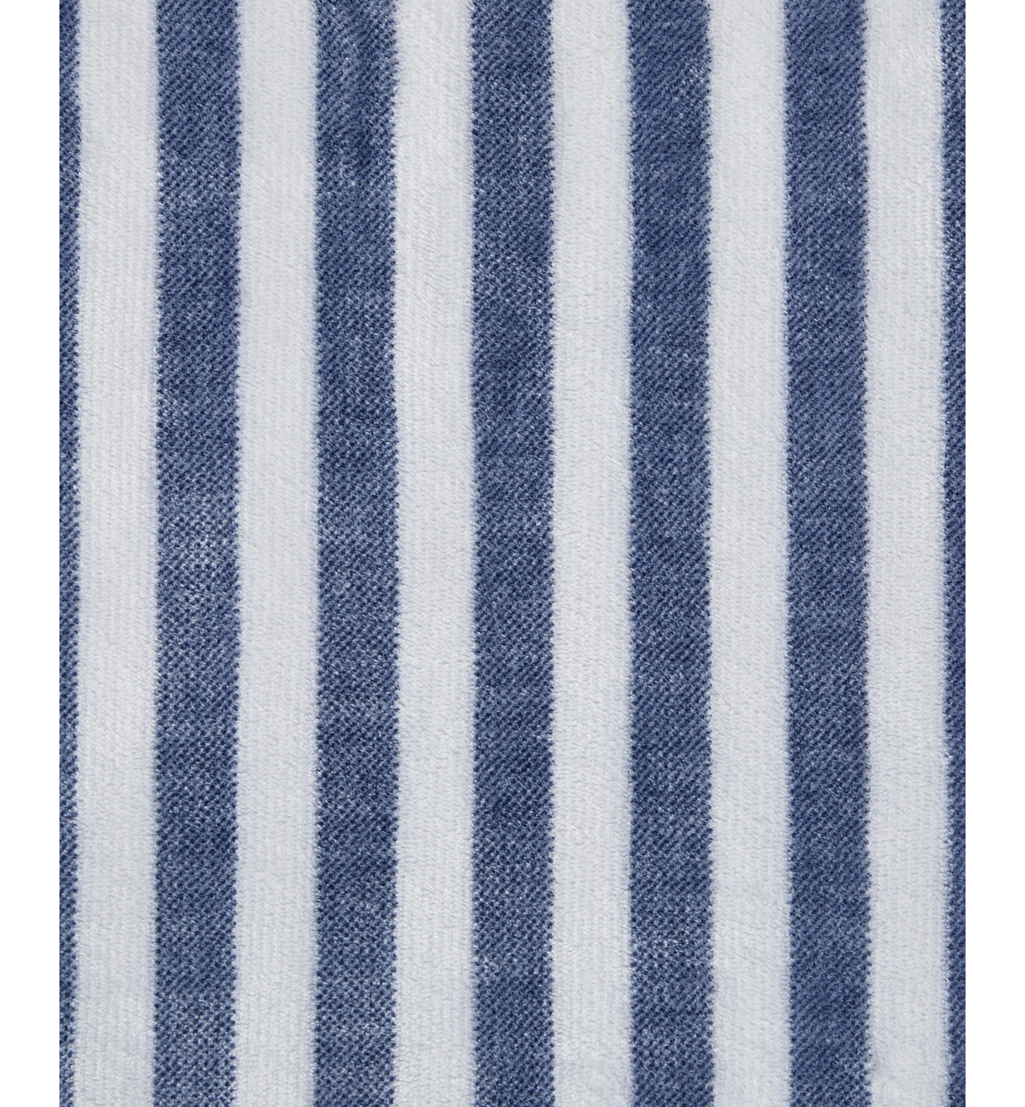 Tommy Hilfiger Laguna Beach Stripe Printed Plush Throw, 70" x 50" - White, Deep Blue