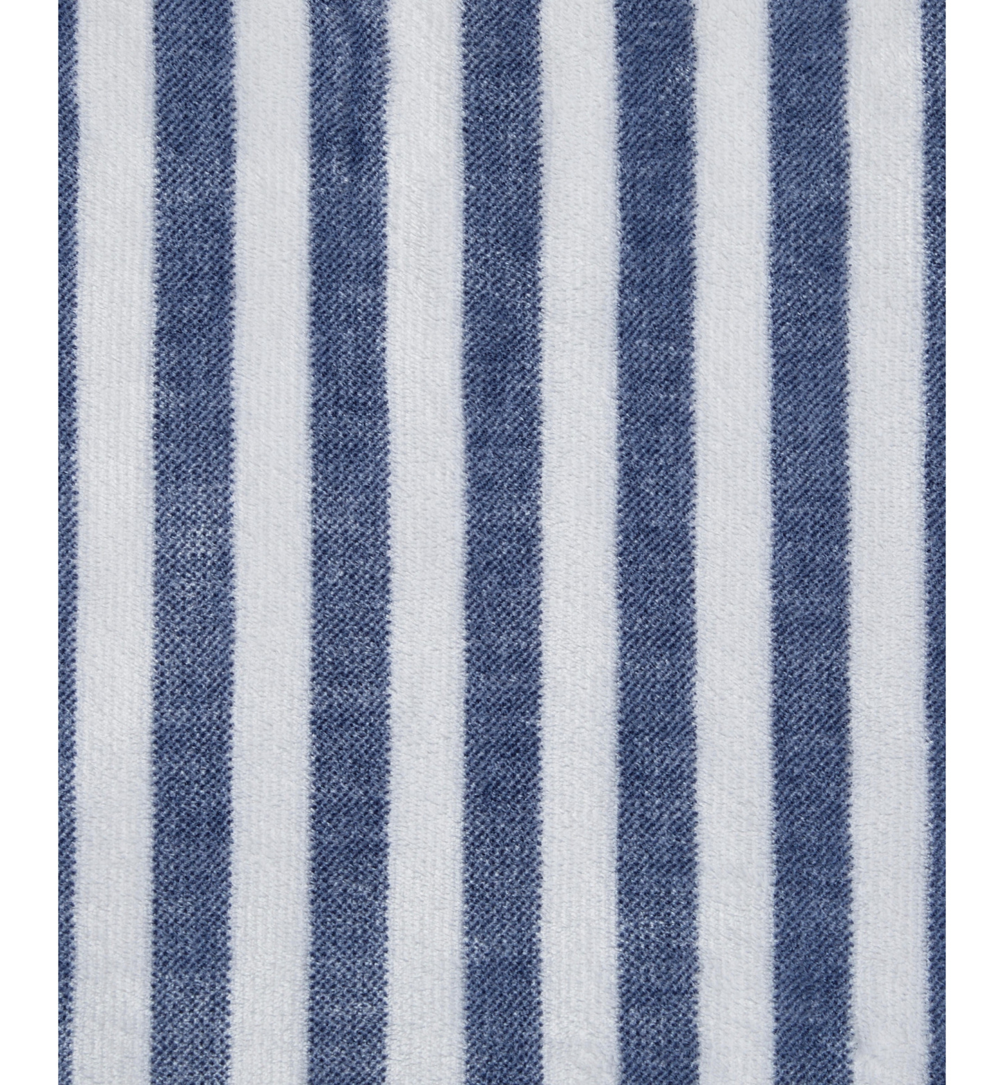 Tommy Hilfiger Laguna Beach Stripe Printed Plush Throw, 70" x 50" - White, Deep Blue