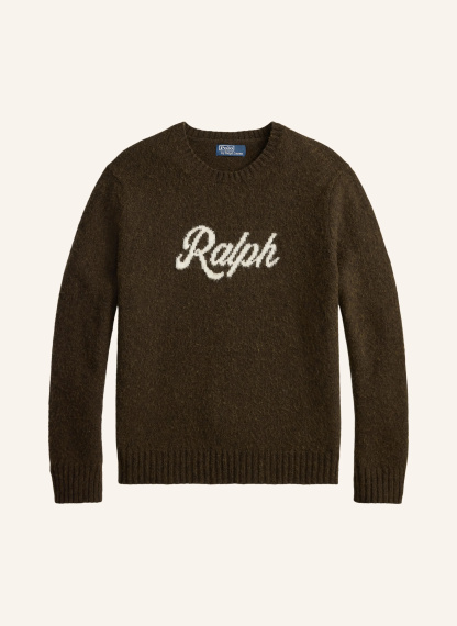 POLO RALPH LAUREN Pullover – DUNKELBRAUN / ECRU
