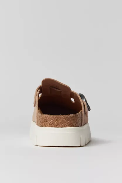 Birkenstock Women's Boston Chunky Suede Clogs - Warm Sand