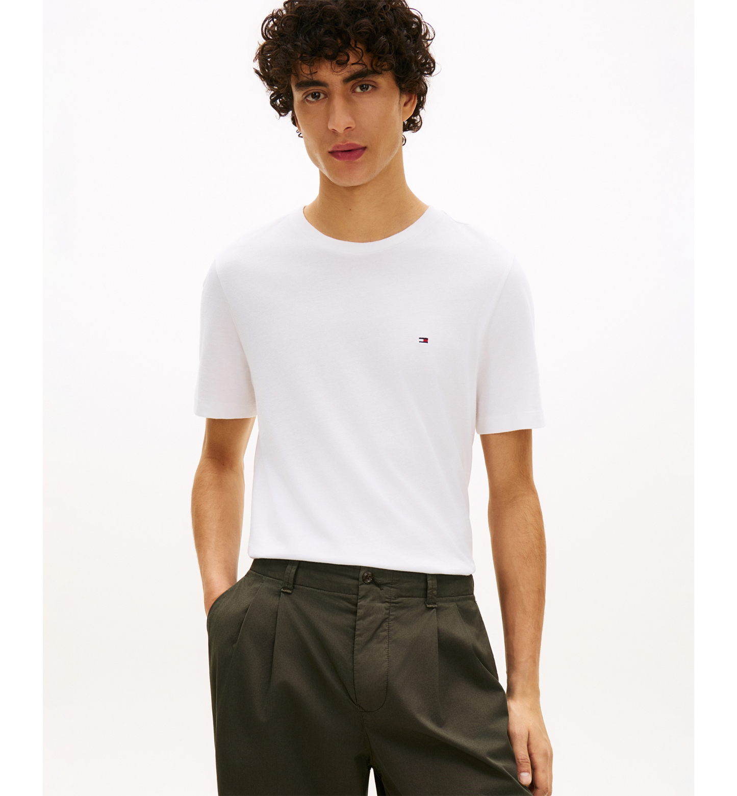 Tommy Hilfiger Men's Essential Regular-Fit T-Shirt - White