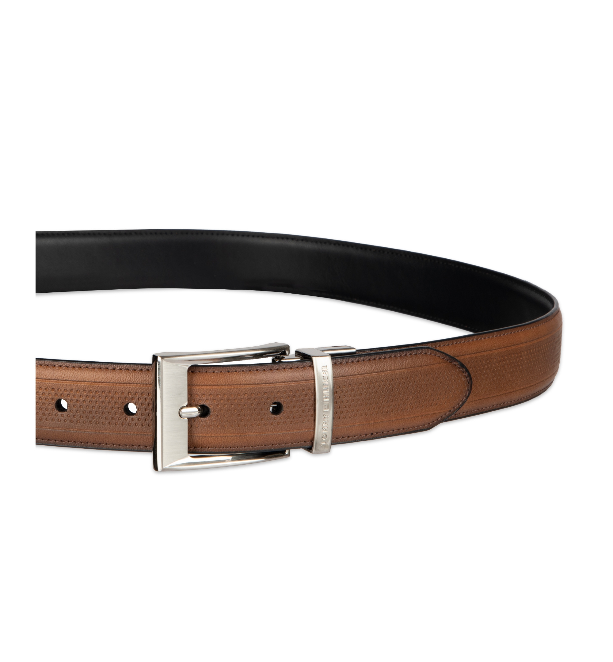 32MM STRETCH BELT - Tan/black