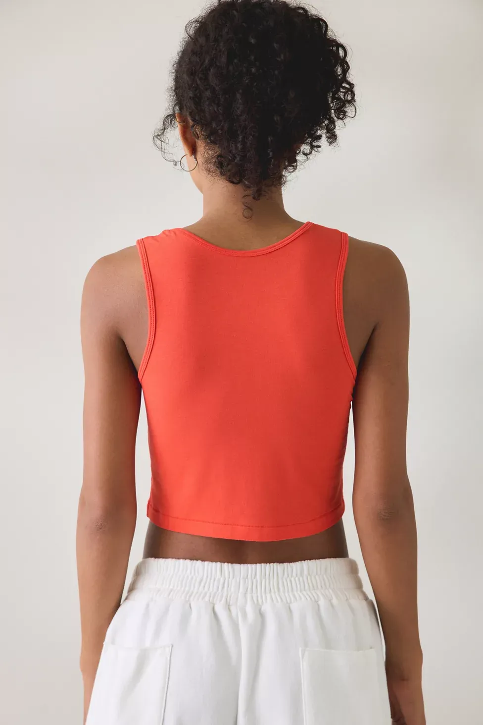 Nike Sportswear Graphic Tight Cropped Tank Top - Red