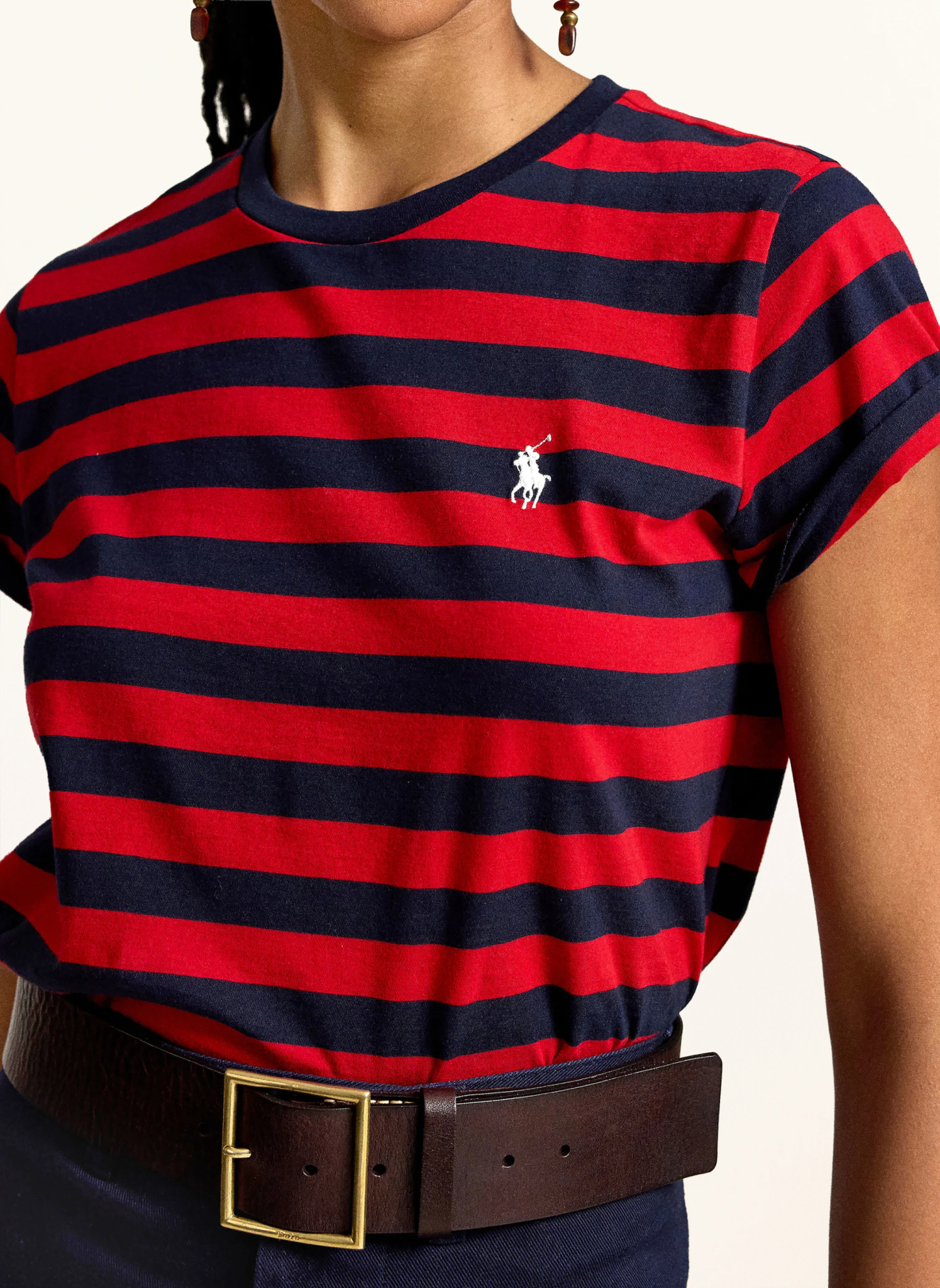 POLO RALPH LAUREN T-Shirt – ROT / DUNKELBLAU